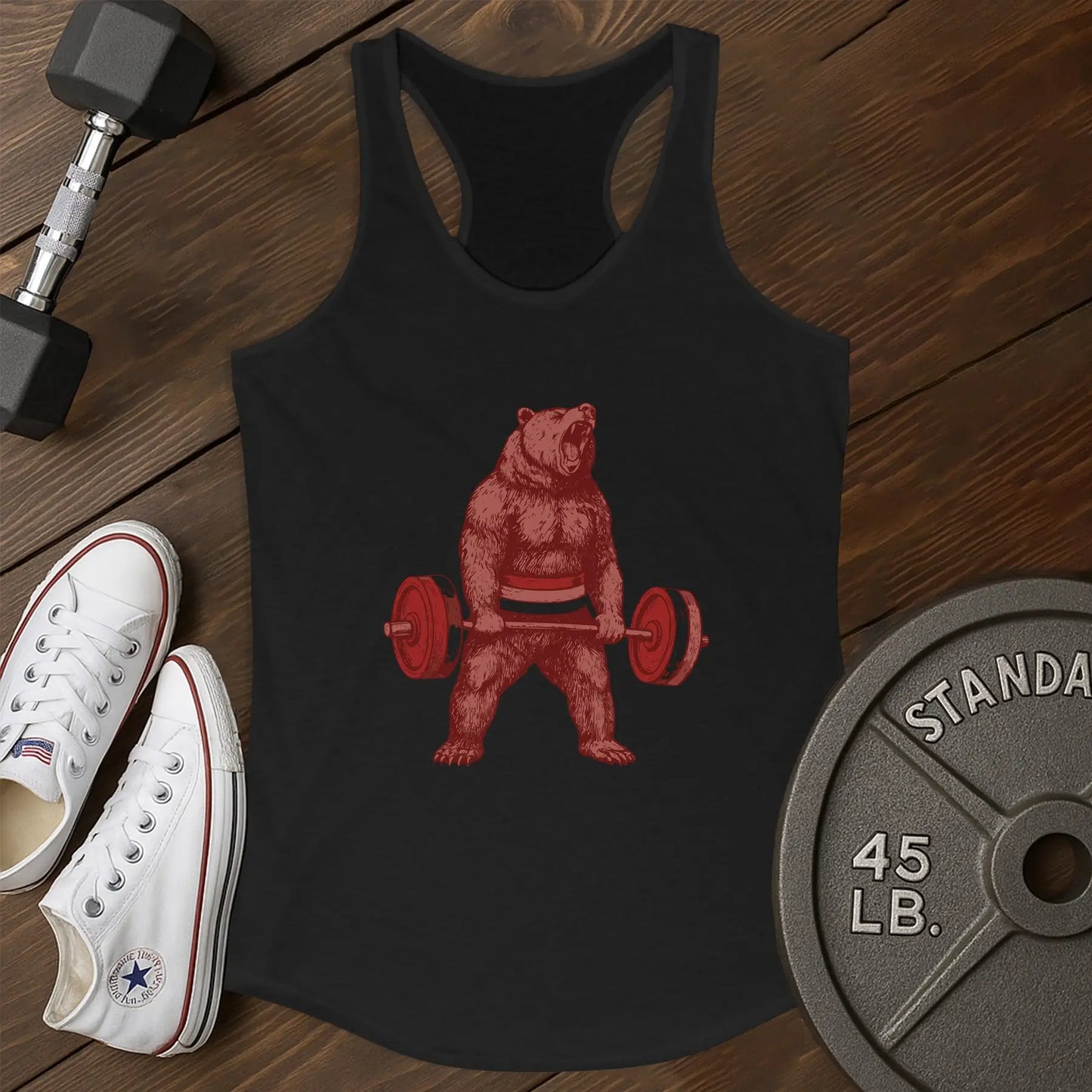 Bear barbell au Tank - black - Bear Barbell AU tank Black.jpg