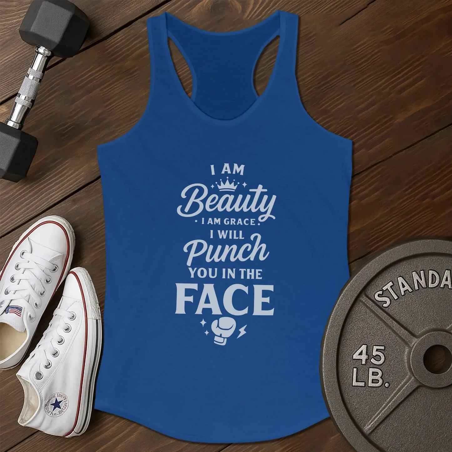 Beauty face an Tank - blue - Beauty Face AN tank Blue.jpg