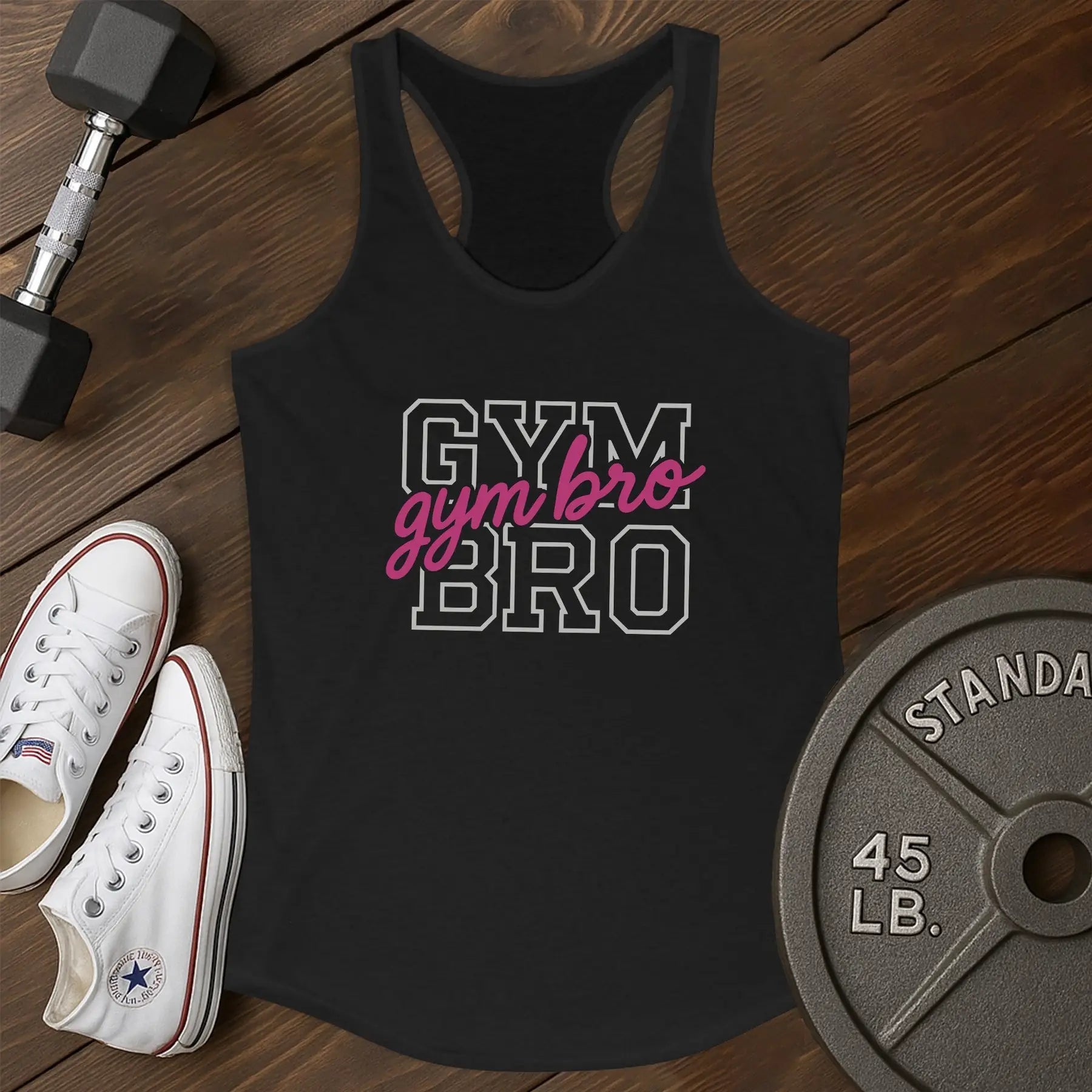 Bro gym au Tank - black - Bro Gym AU tank Black.jpg
