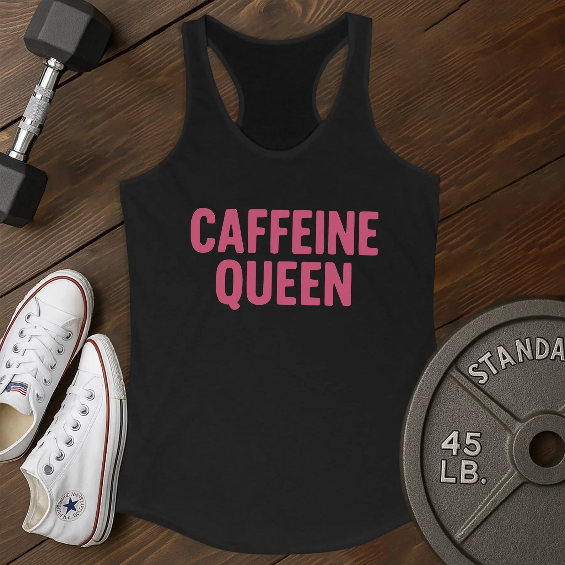 Caffeine queen at Tank - black - Caffeine Queen AT tank Black.jpg