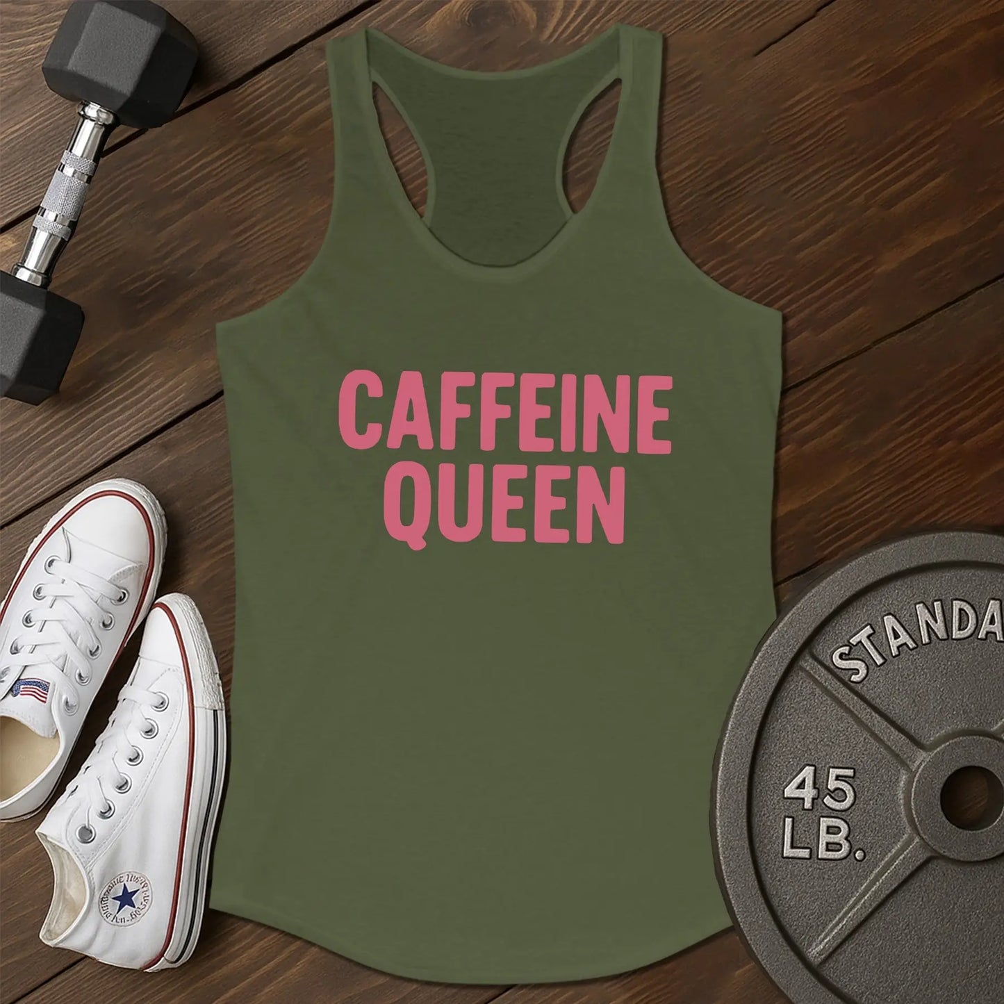 Caffeine queen at Tank - green - Caffeine Queen AT tank Green.jpg