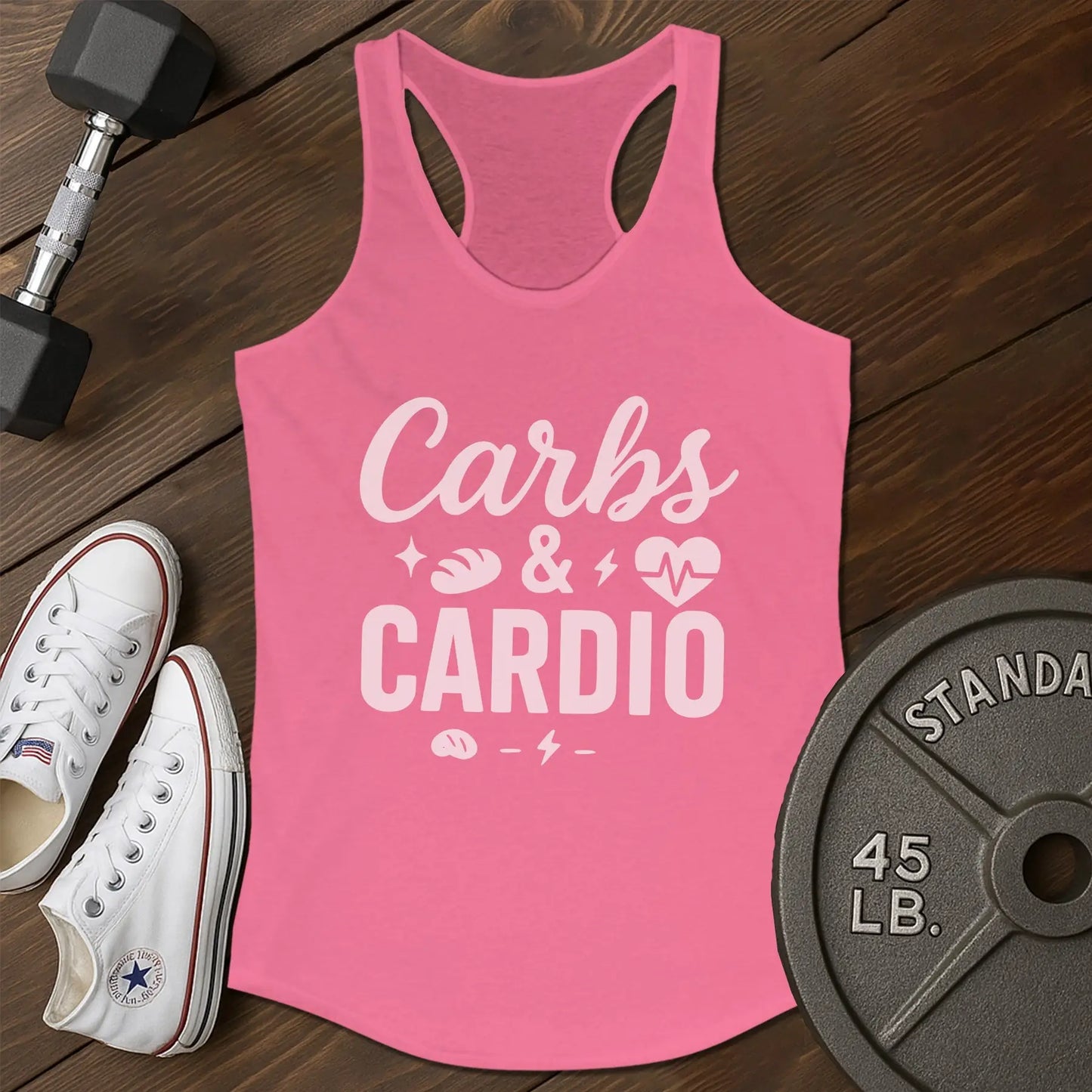Carbs cardio ai Tank - pink - Carbs Cardio AI tank Pink.jpg