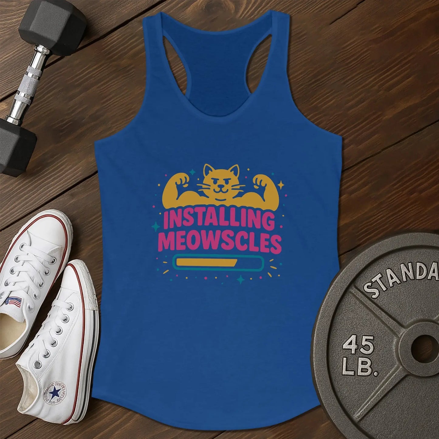 Cat muscles ao Tank - blue - Cat Muscles AO tank Blue.jpg