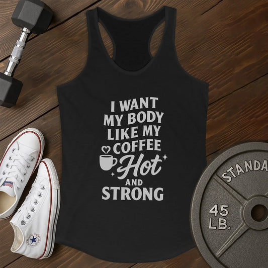 Coffee strong am Tank - black - coffee strong AM tank Black.jpg
