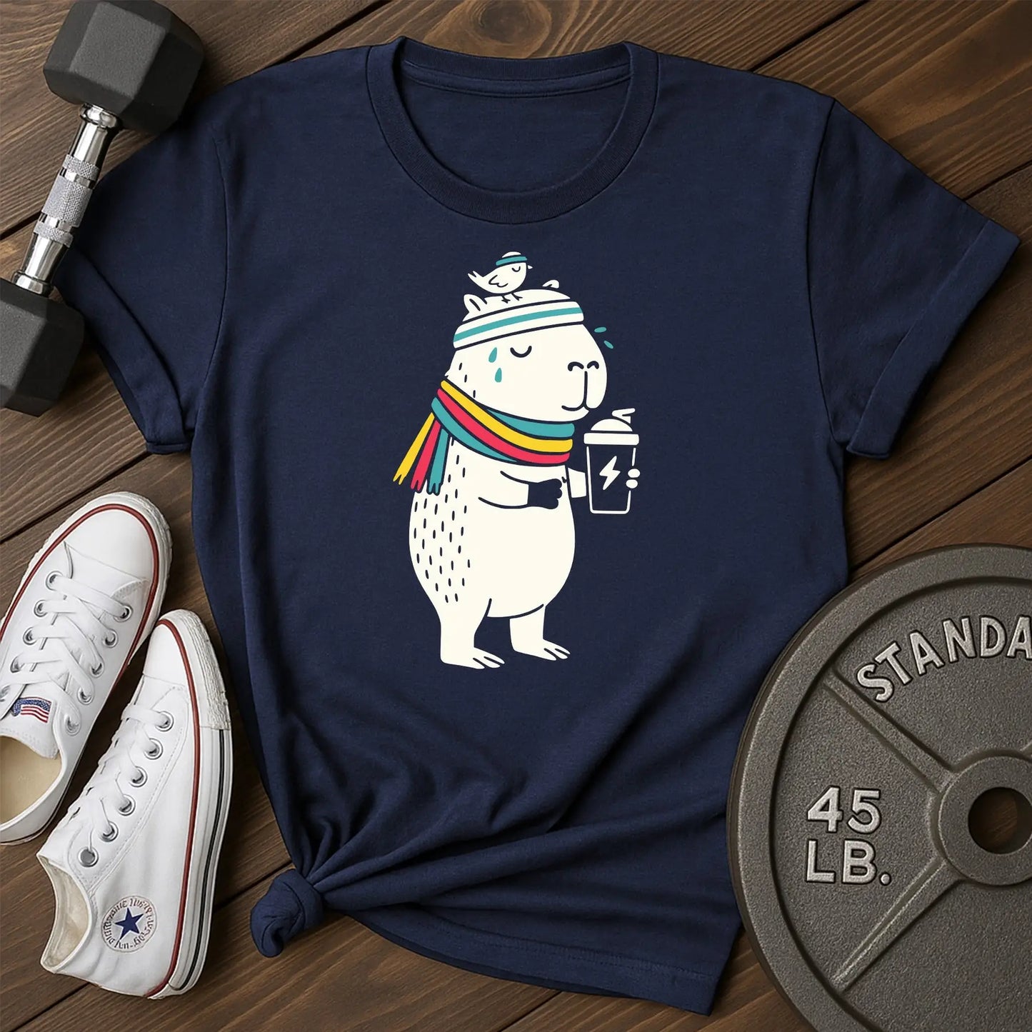 Cozy capybara au T-Shirt - blue - Cozy Capybara AU Blue.jpg