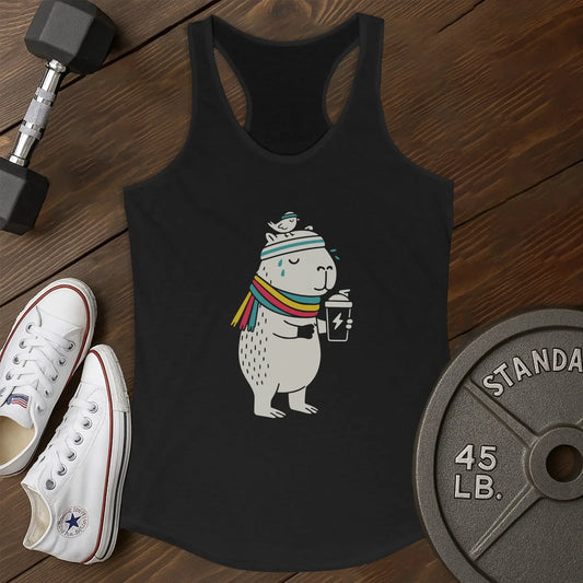 Cozy capybara au Tank - black - Cozy Capybara AU tank Black.jpg