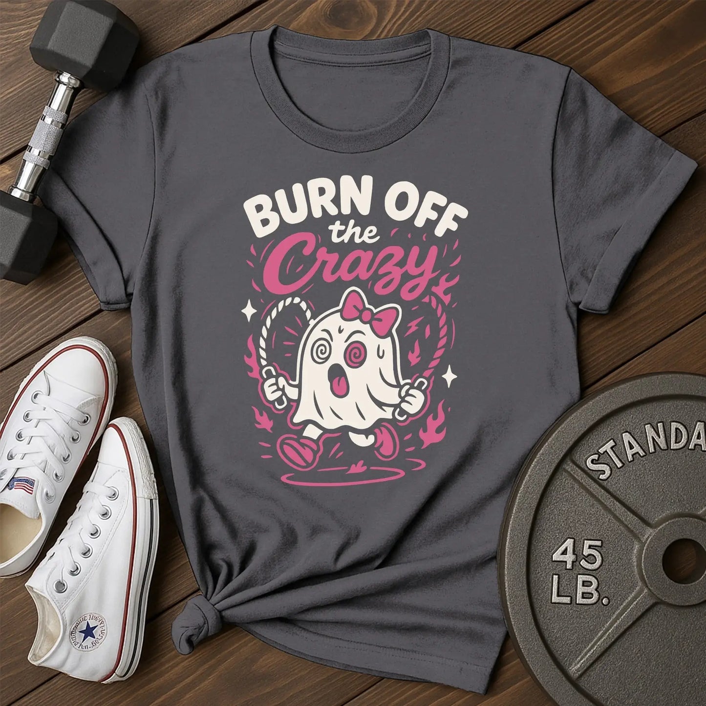 Crazy burn as T-Shirt - charcoal - Crazy Burn AS Charcoal.jpg