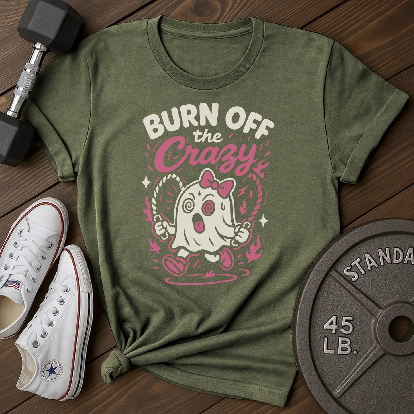 Crazy burn as T-Shirt - green - Crazy Burn AS Green.jpg