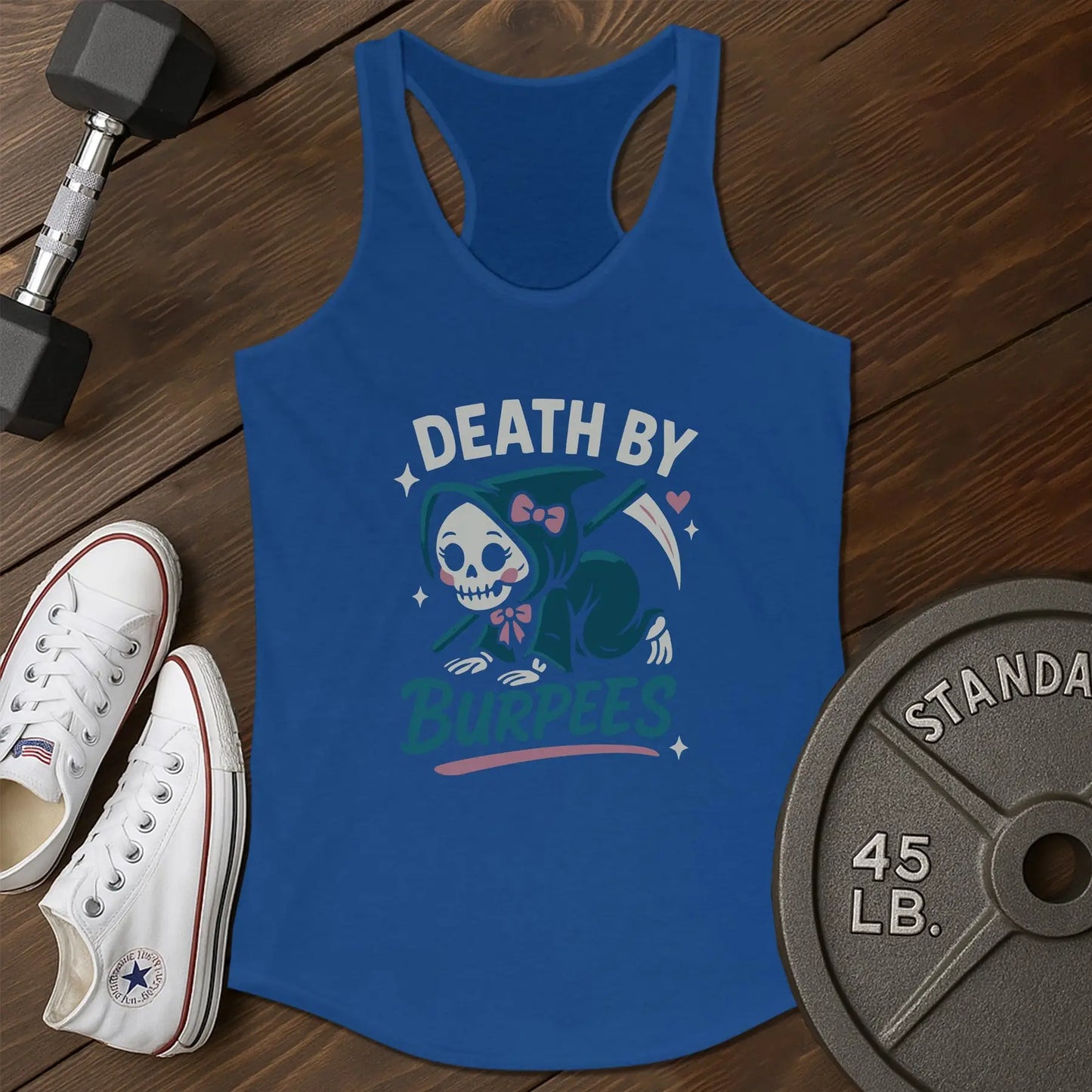 Death burpees am Tank - blue - death burpees AM tank Blue.jpg