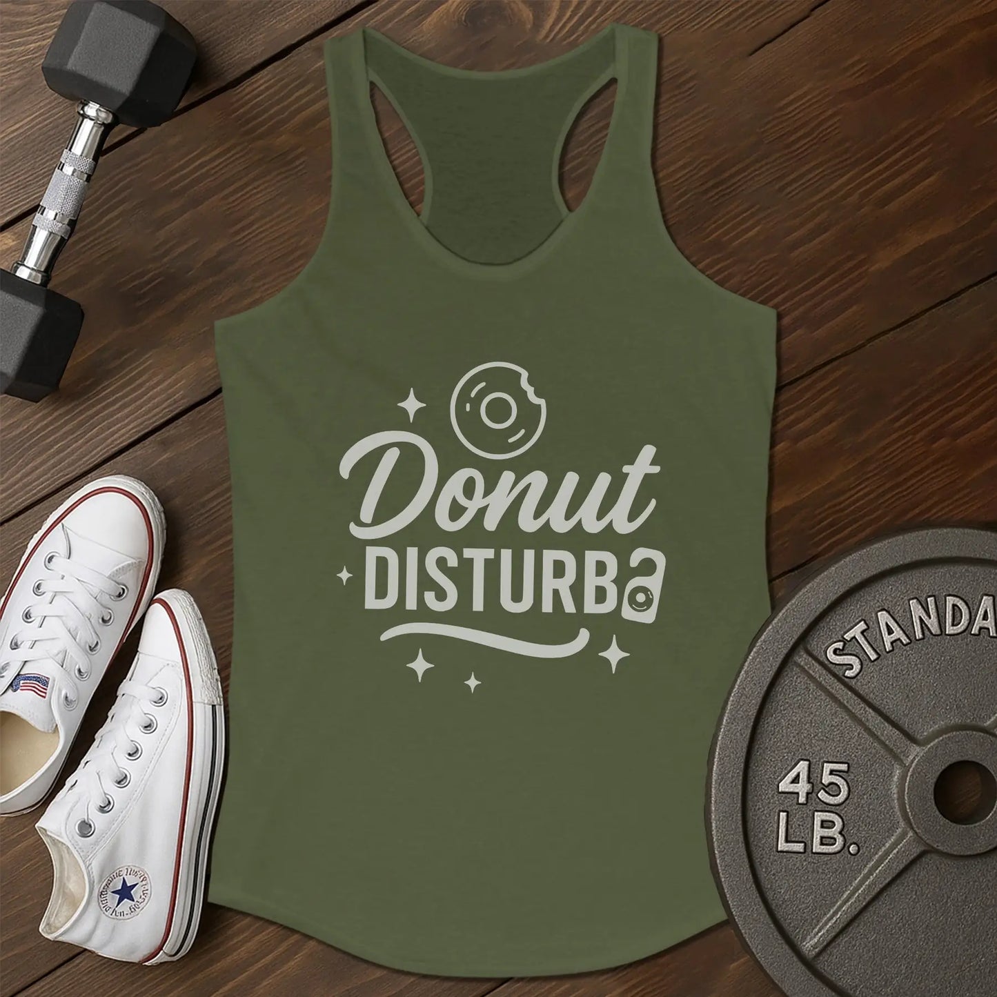 Donut disturb ah Tank - green - Donut Disturb AH tank Green.jpg