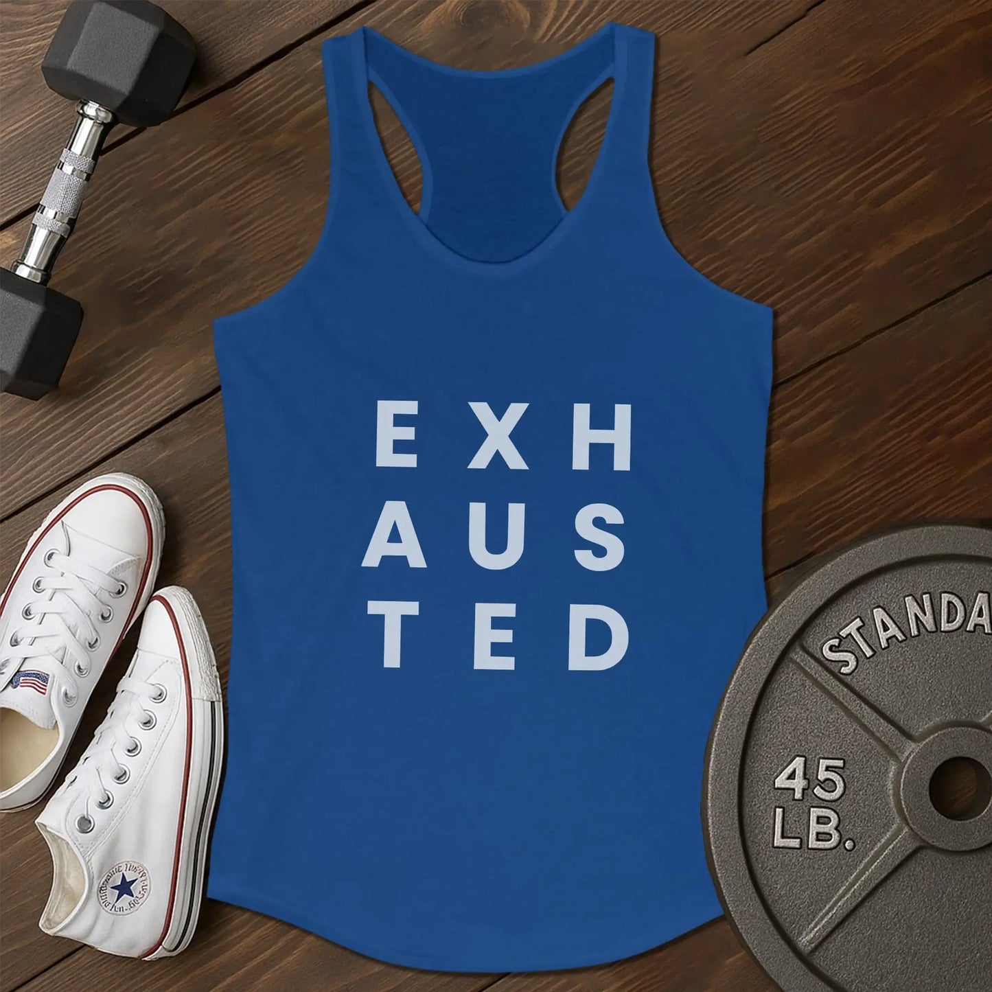Exhausted ae tank - blue - Exhausted AE T-Shirt tankBlue.jpg