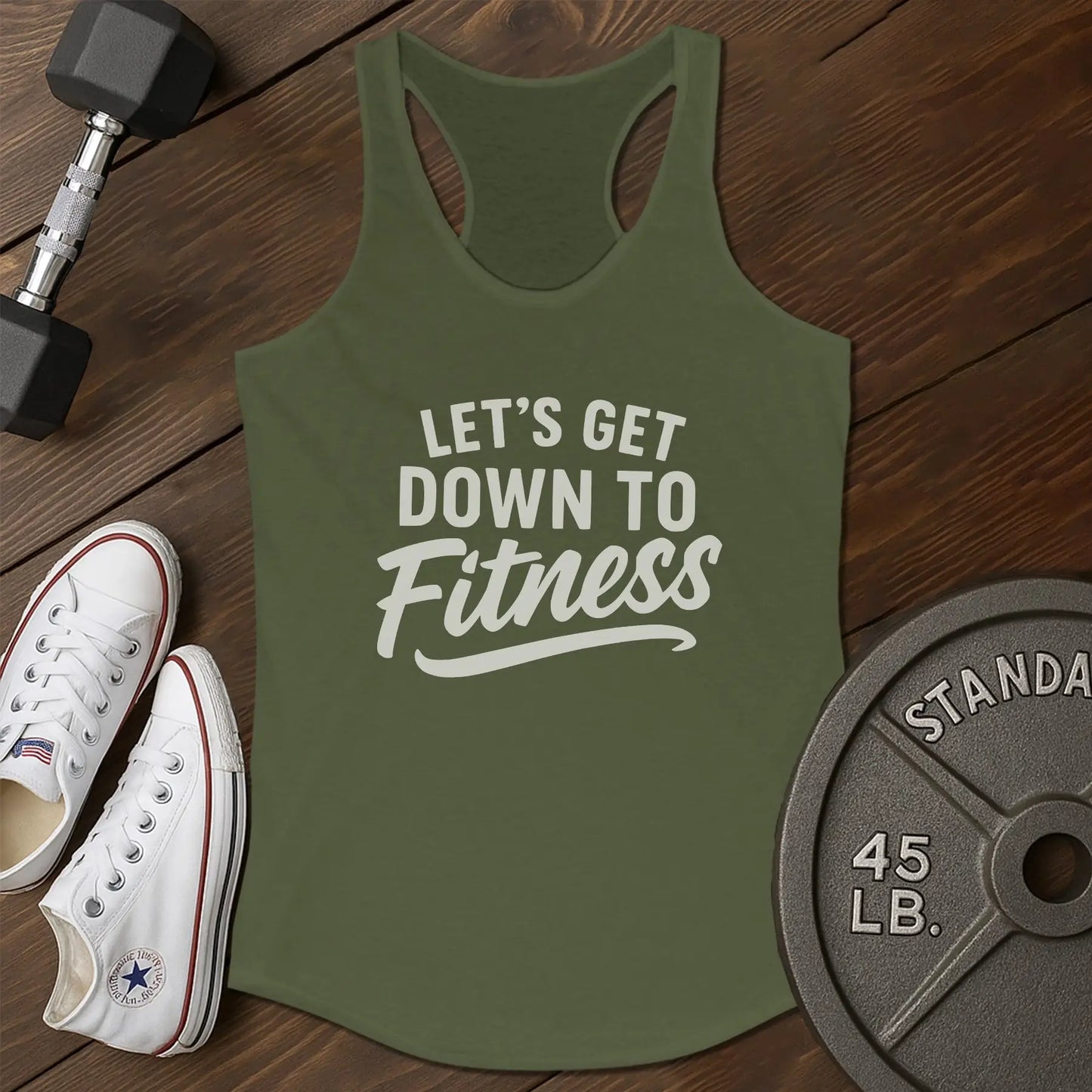 Fitness time an Tank - green - Fitness Time AN tank Green.jpg
