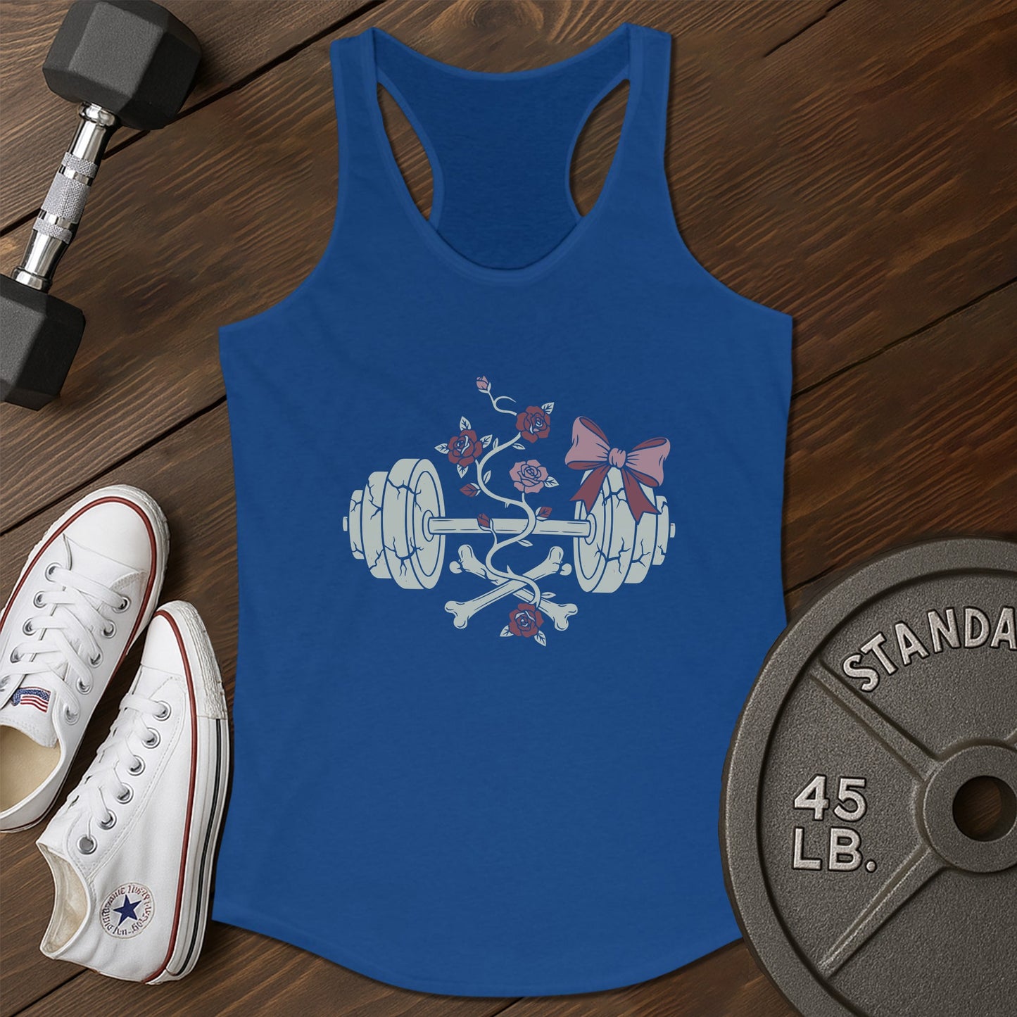Floral strength av Tank - blue - Floral Strength AV tank Blue.jpg
