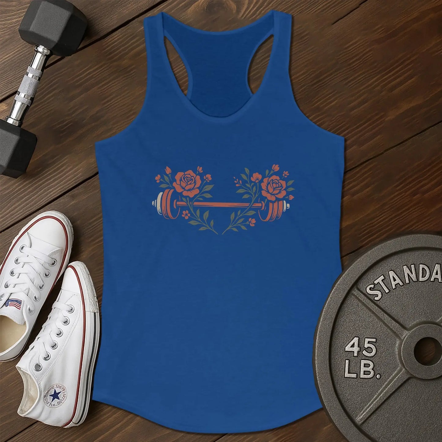 Floral barbell aq Tank - blue - Floral Barbell AQ tank Blue.jpg