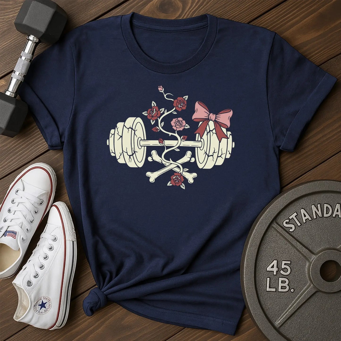 Floral strength av T-Shirt - blue - Floral Strength AV Blue.jpg