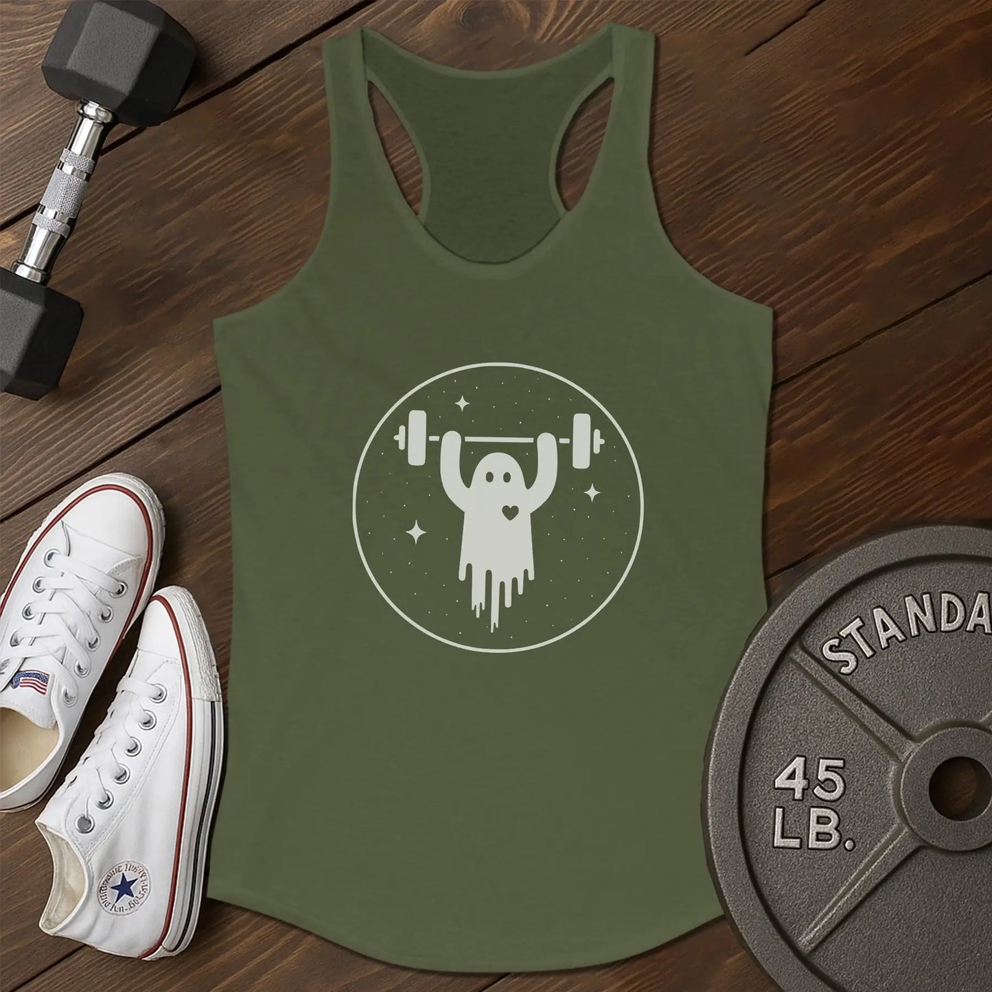 Ghost gains au Tank - green - Ghost Gains AU tank Green.jpg