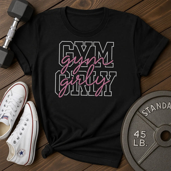 Girly gym au T-Shirt - black - Girly Gym AU Black.jpg