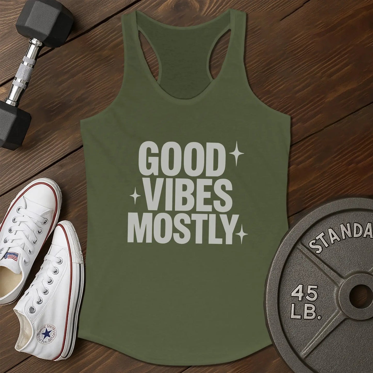 Good vibes ap Tank - green - Good Vibes AP tank Green.jpg