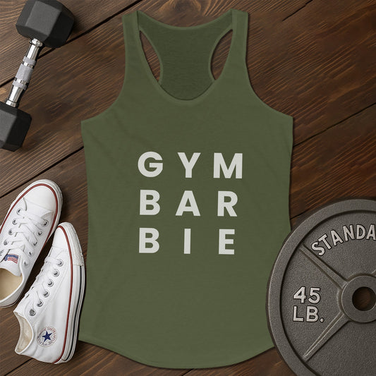 Gym bar bie ae tank - green - Gym Bar Bie AE T-Shirt tankGreen.jpg