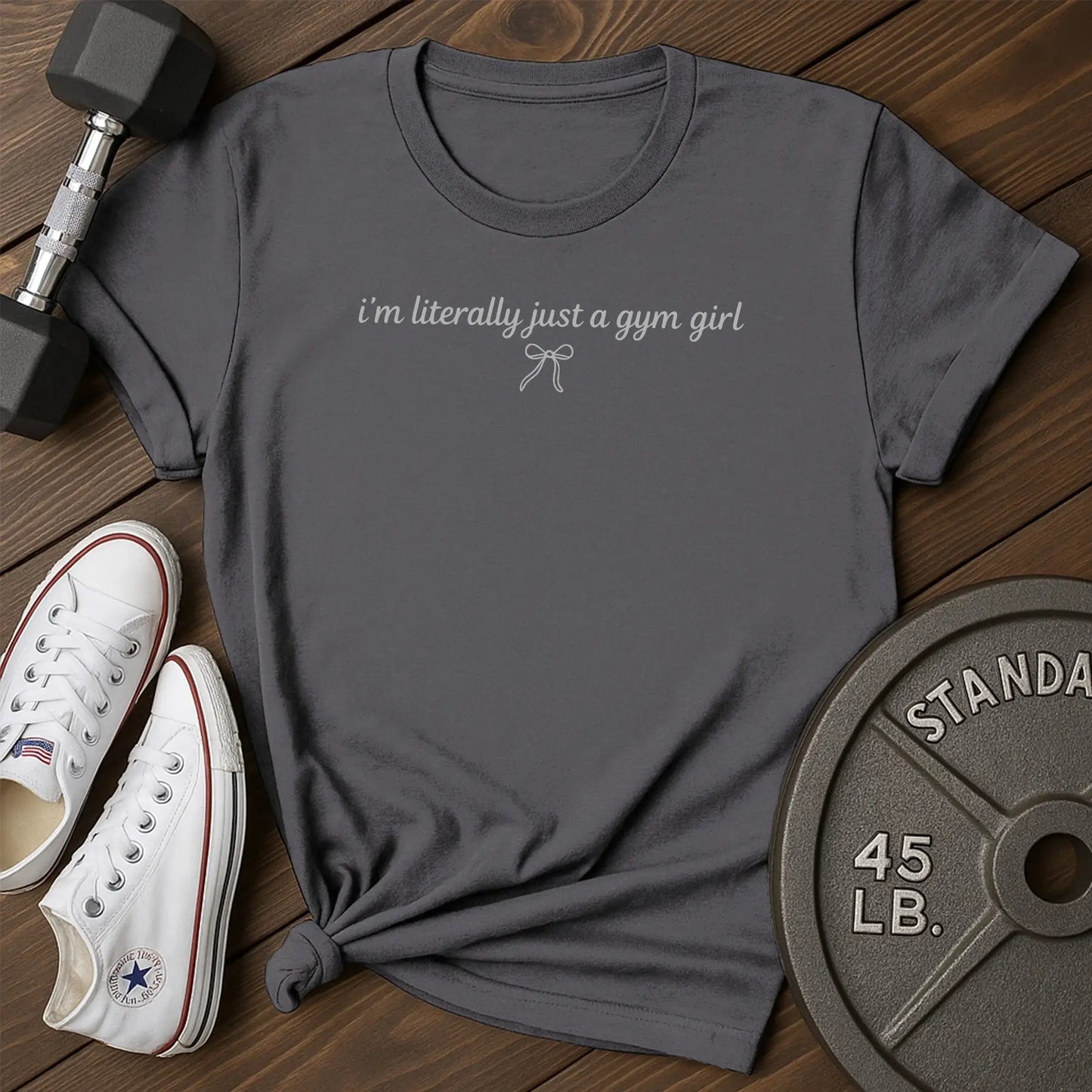 Gym girl av T-Shirt - charcoal - Gym Girl AV Charcoal.jpg