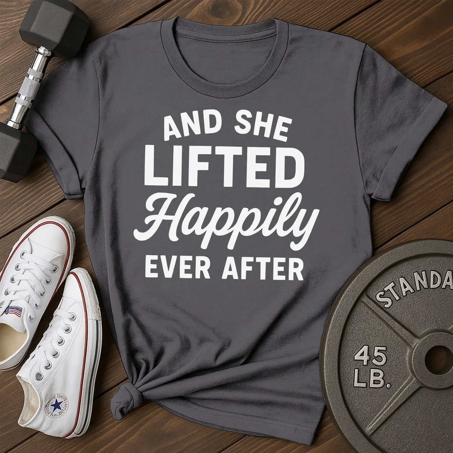 Happy lifter av T-Shirt - charcoal - Happy Lifter AV Charcoal.jpg