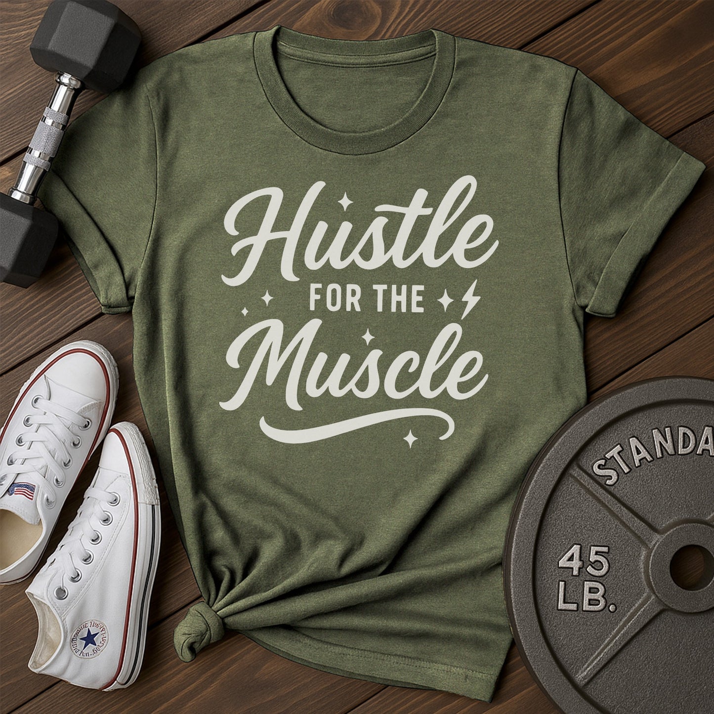 Hustle Muscle Ag T-Shirt - green - Hustle Muscle AG Green.jpg
