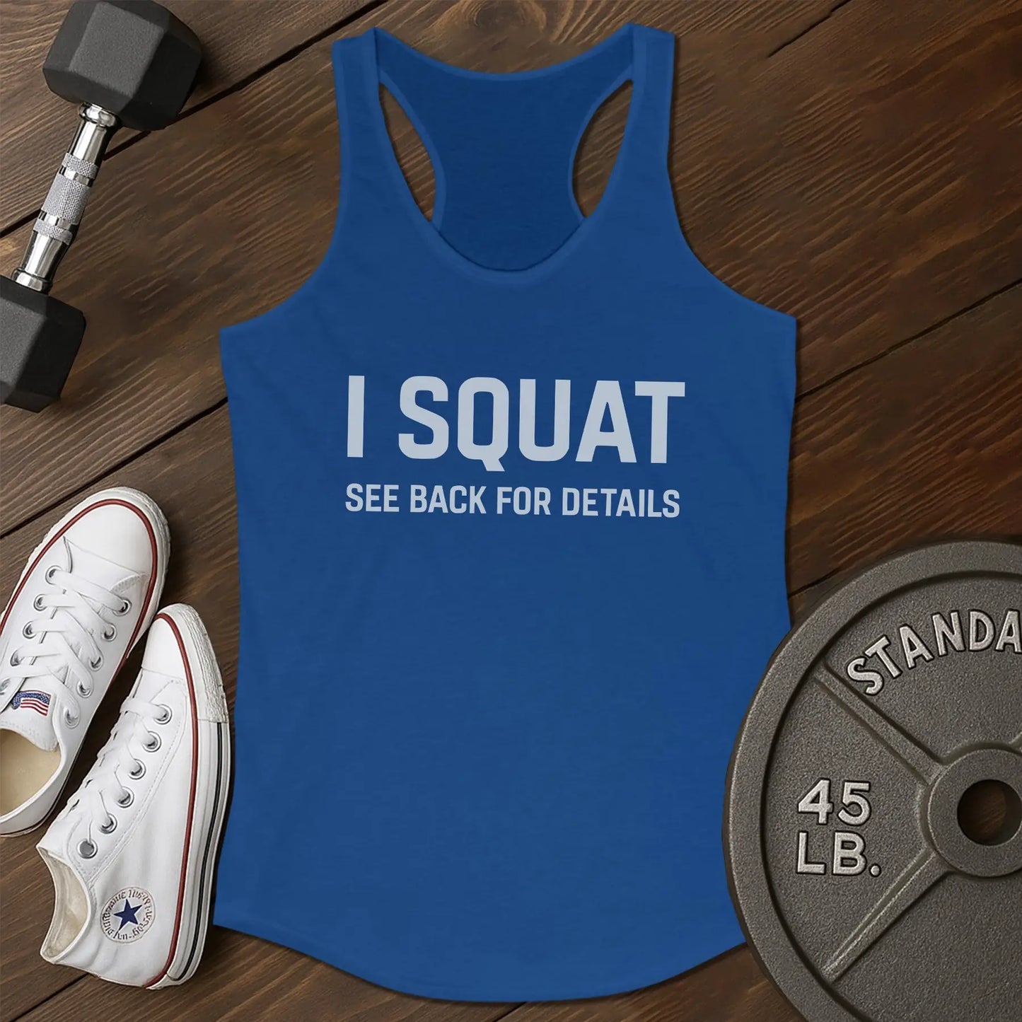 I Squat Af Tank - blue - I Squat AF tank Blue.jpg