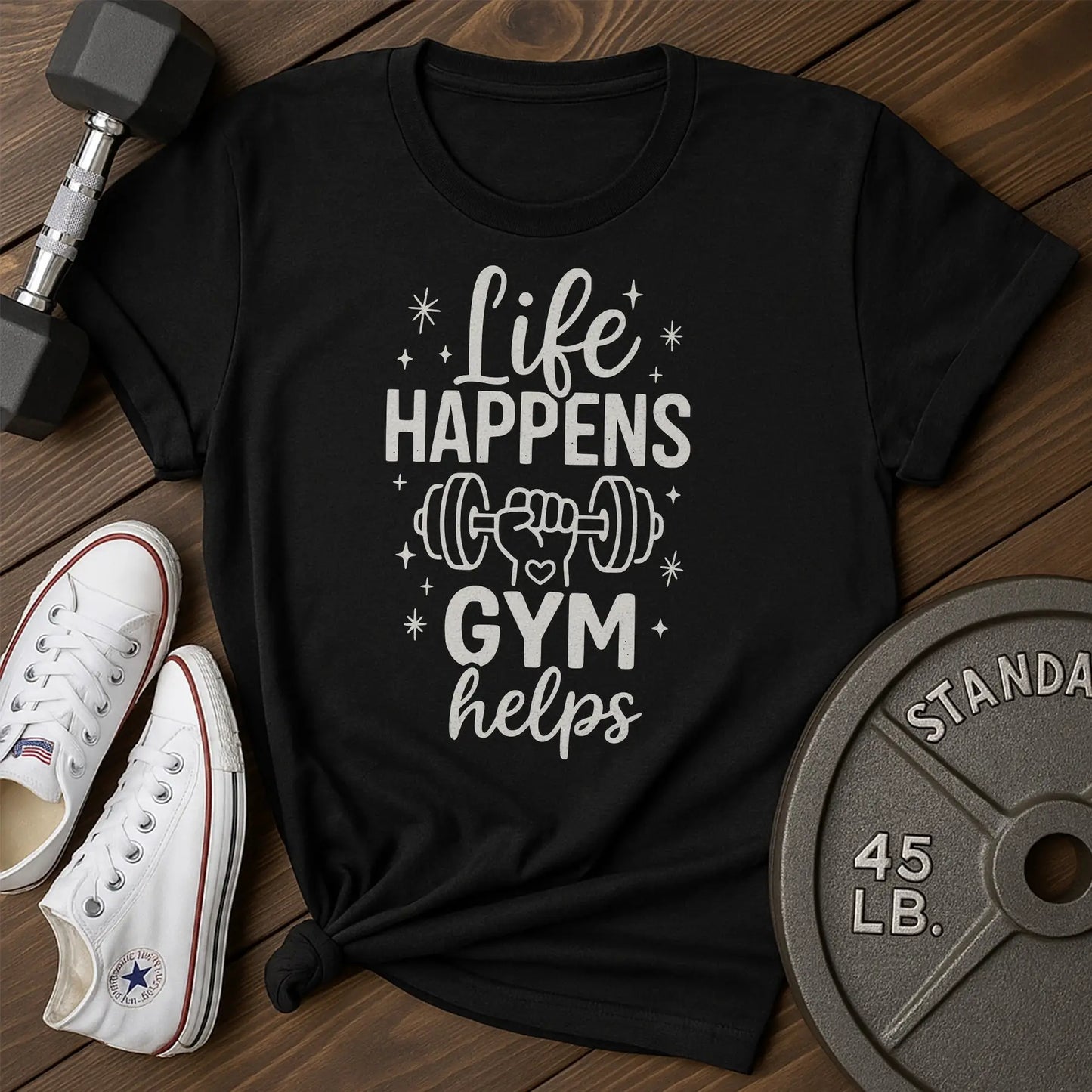 Life happens at T-Shirt - black - Life Happens AT Black.jpg