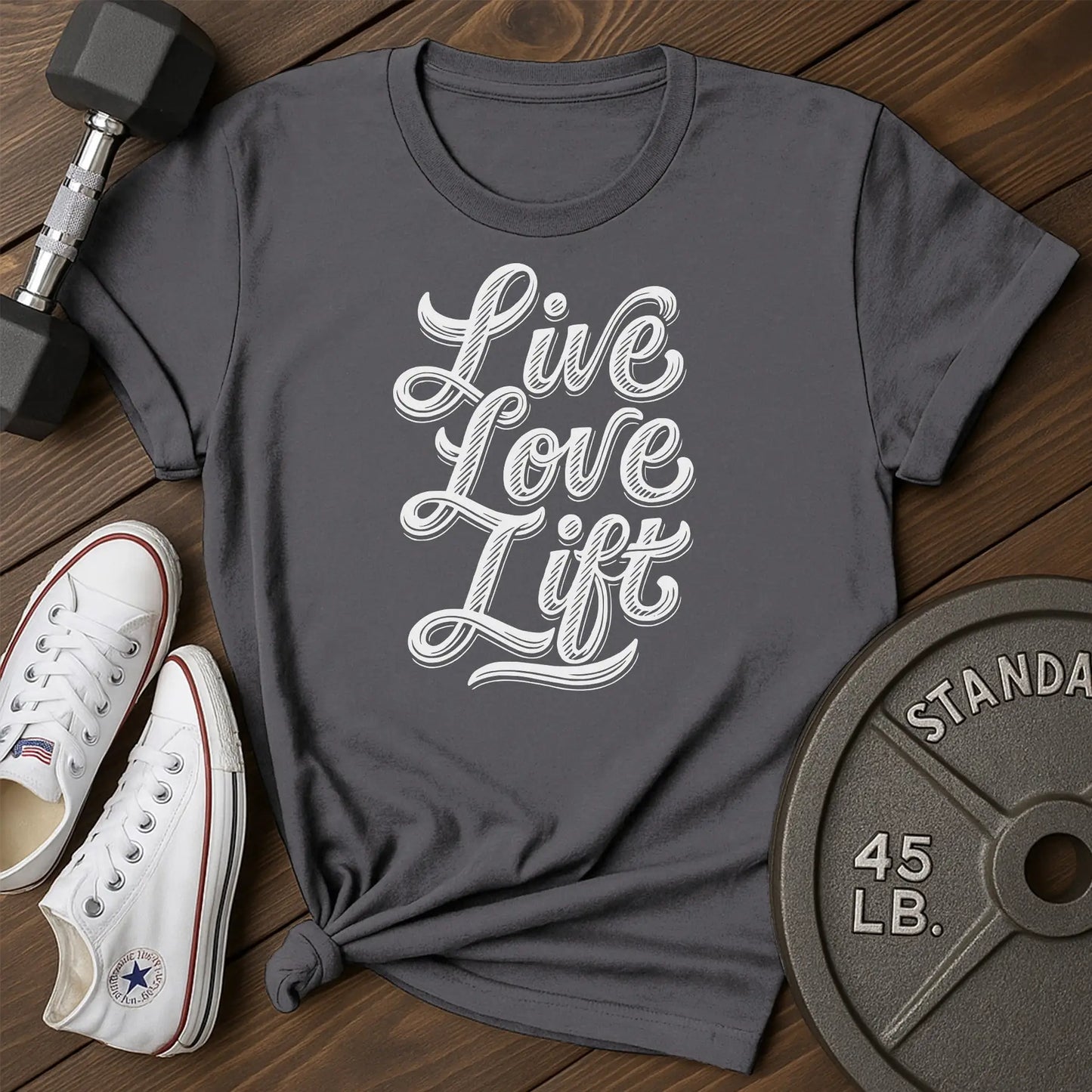 Lift life av T-Shirt - charcoal - Lift Life AV Charcoal.jpg