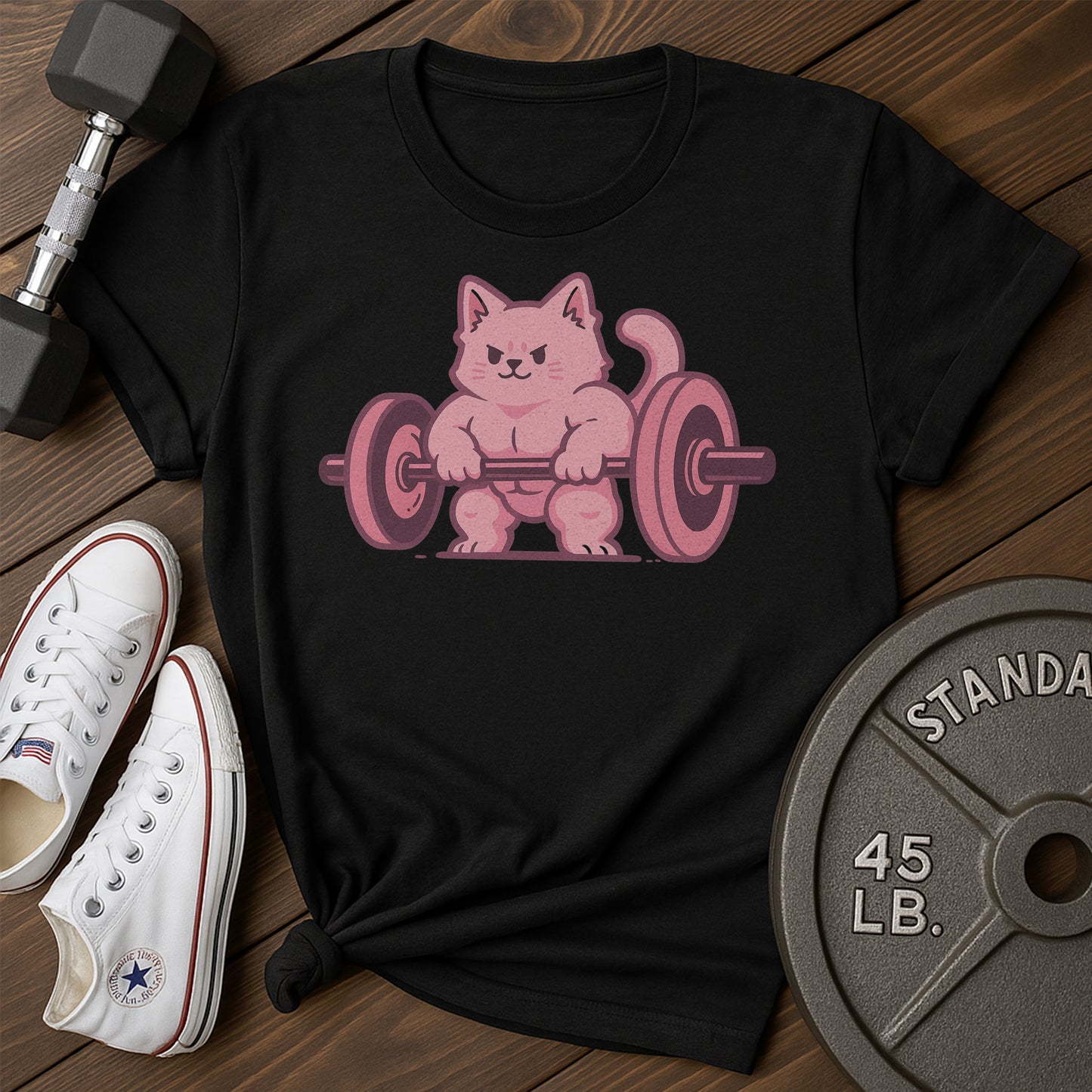 Lifting Kitty Ac T-Shirt