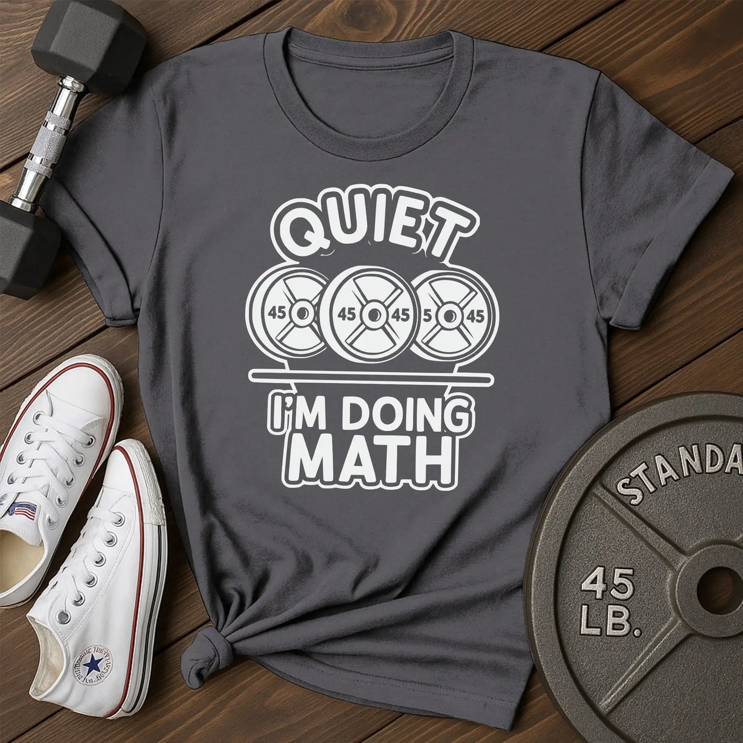 Math plates av T-Shirt - charcoal - Math Plates AV Charcoal.jpg
