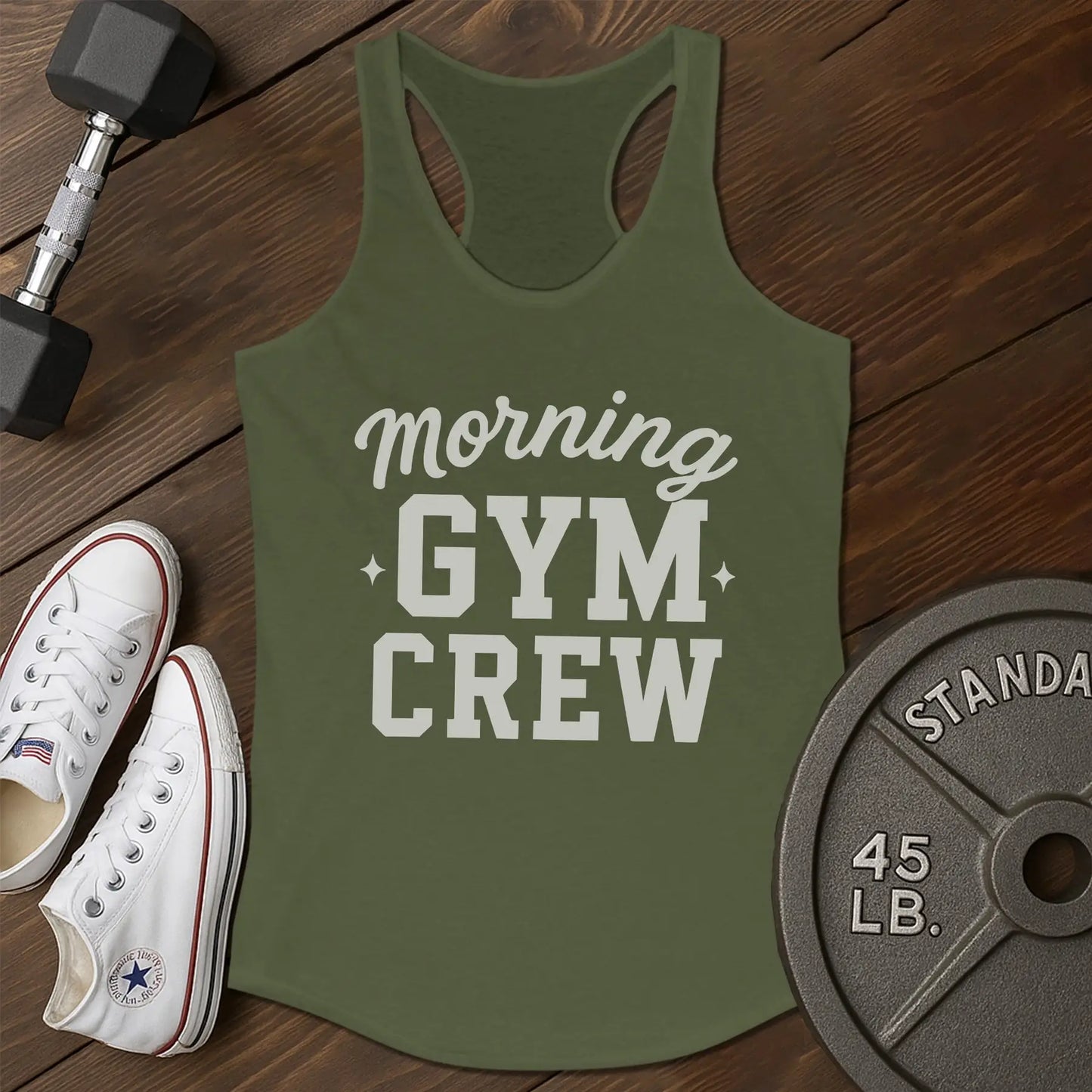 Morning gym aj Tank - green - Morning Gym AJ tank Green.jpg