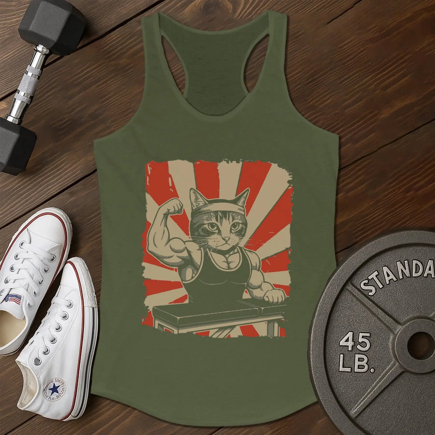 Muscle cat ar Tank - green - Muscle Cat AR tank Green.jpg