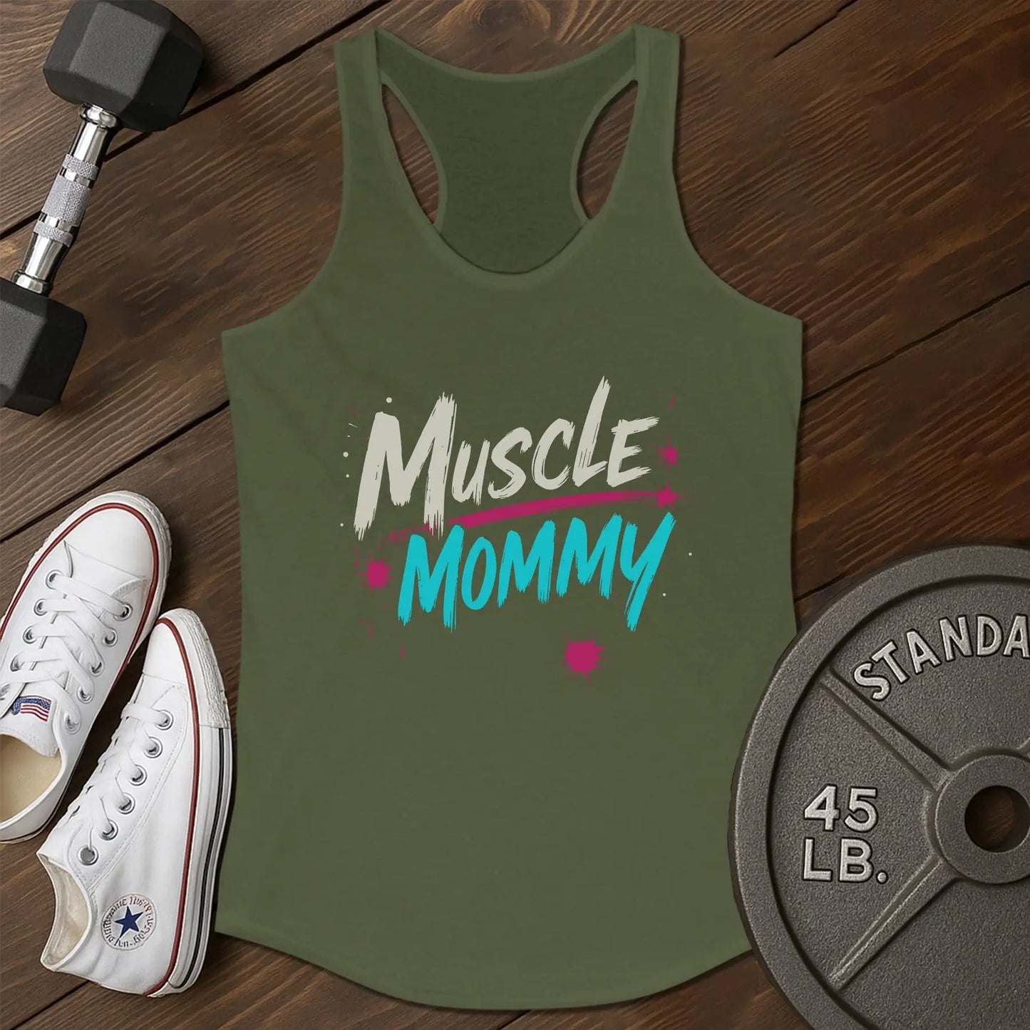 Muscle mama am Tank - green - muscle mama AM tank Green.jpg