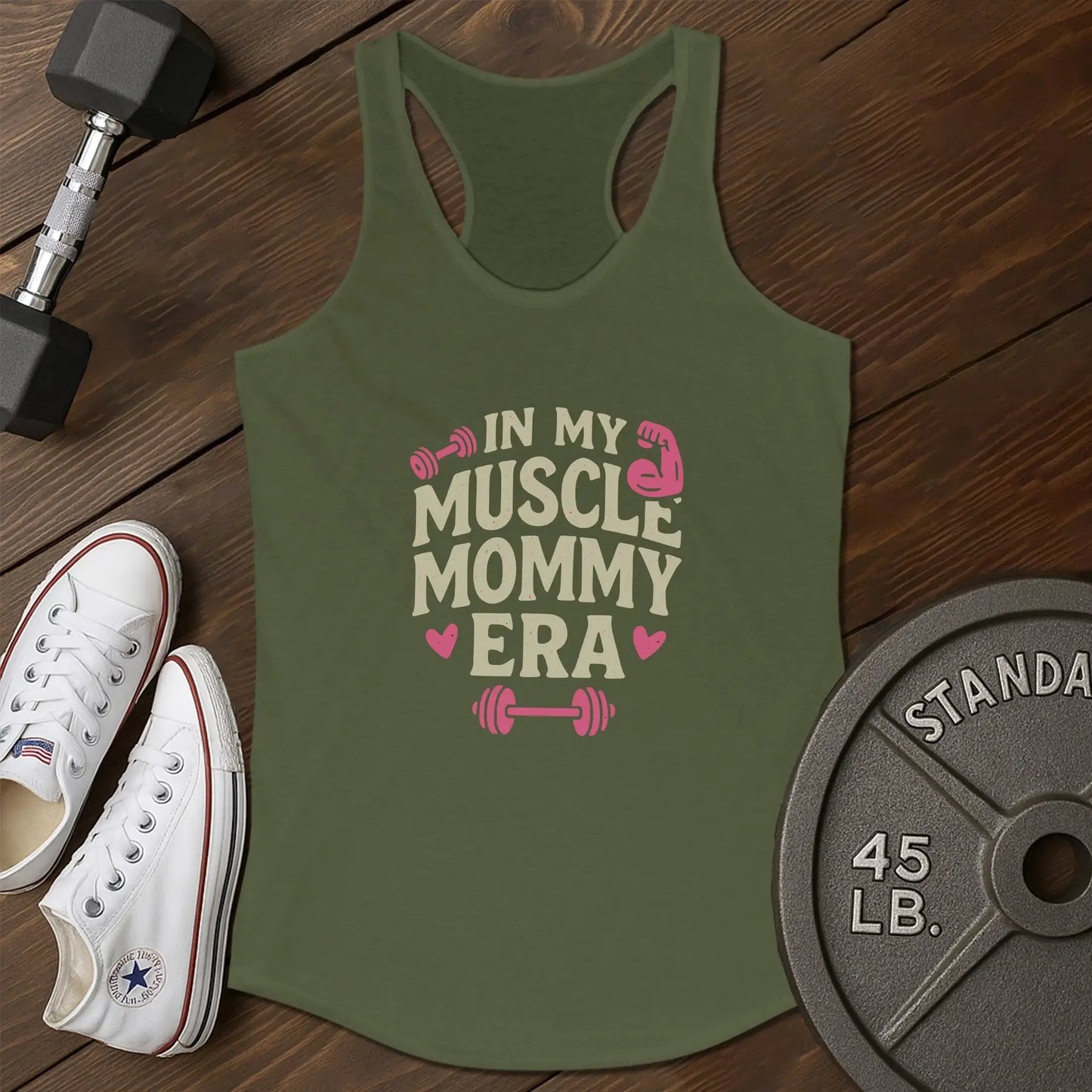 Muscle mommy ar Tank - green - Muscle Mommy AR tank Green.jpg
