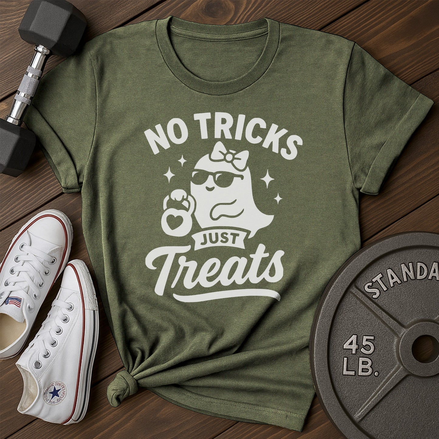 No tricks an T-Shirt - green - No Tricks AN Green.jpg