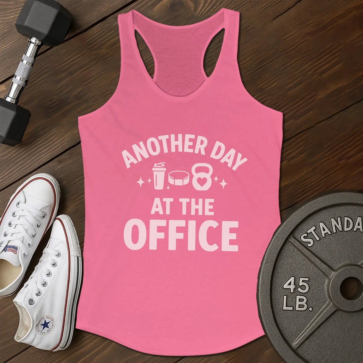 Office grind an Tank - pink - Office Grind AN tank Pink.jpg
