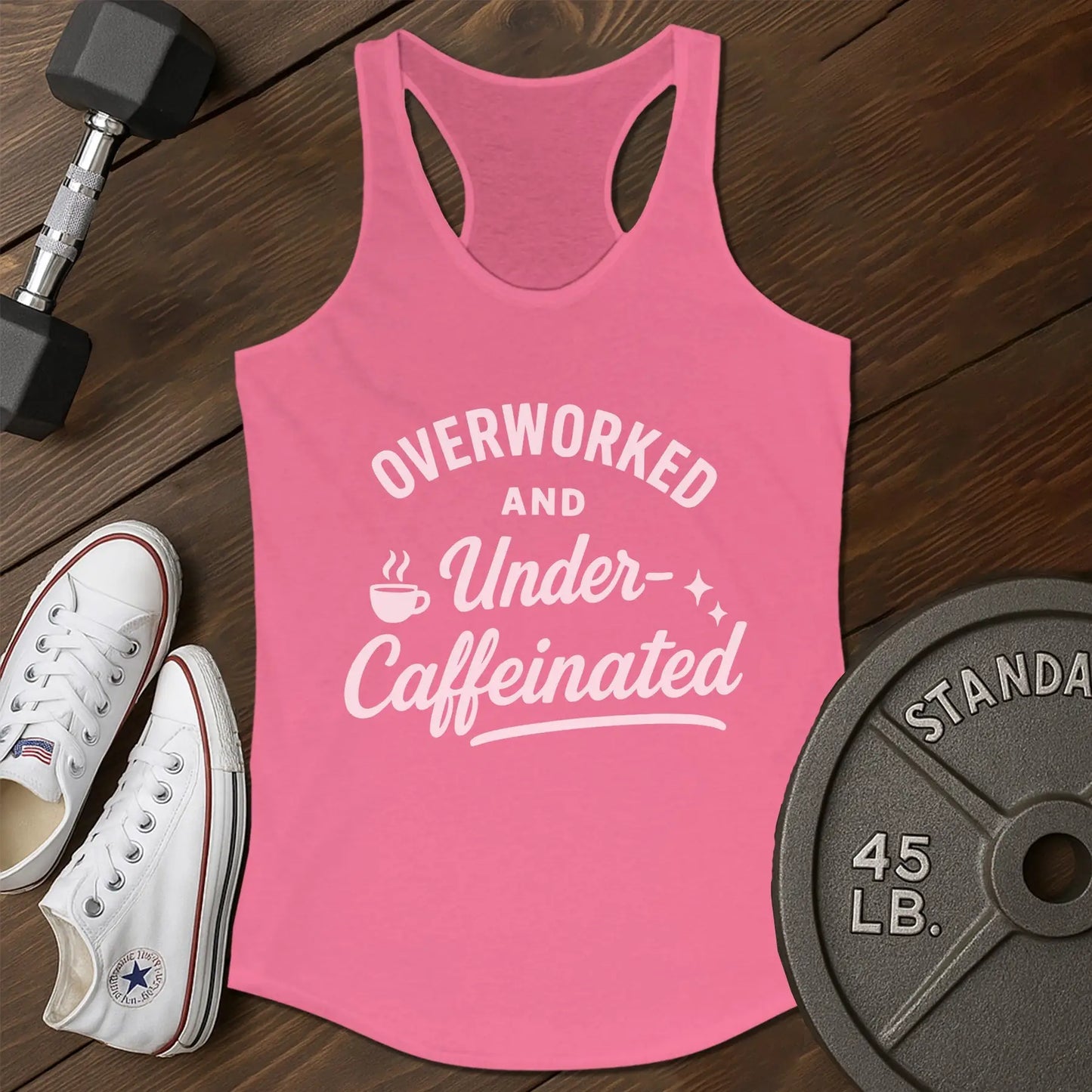 Overworked under al Tank - pink - Overworked Under AL tank Pink.jpg