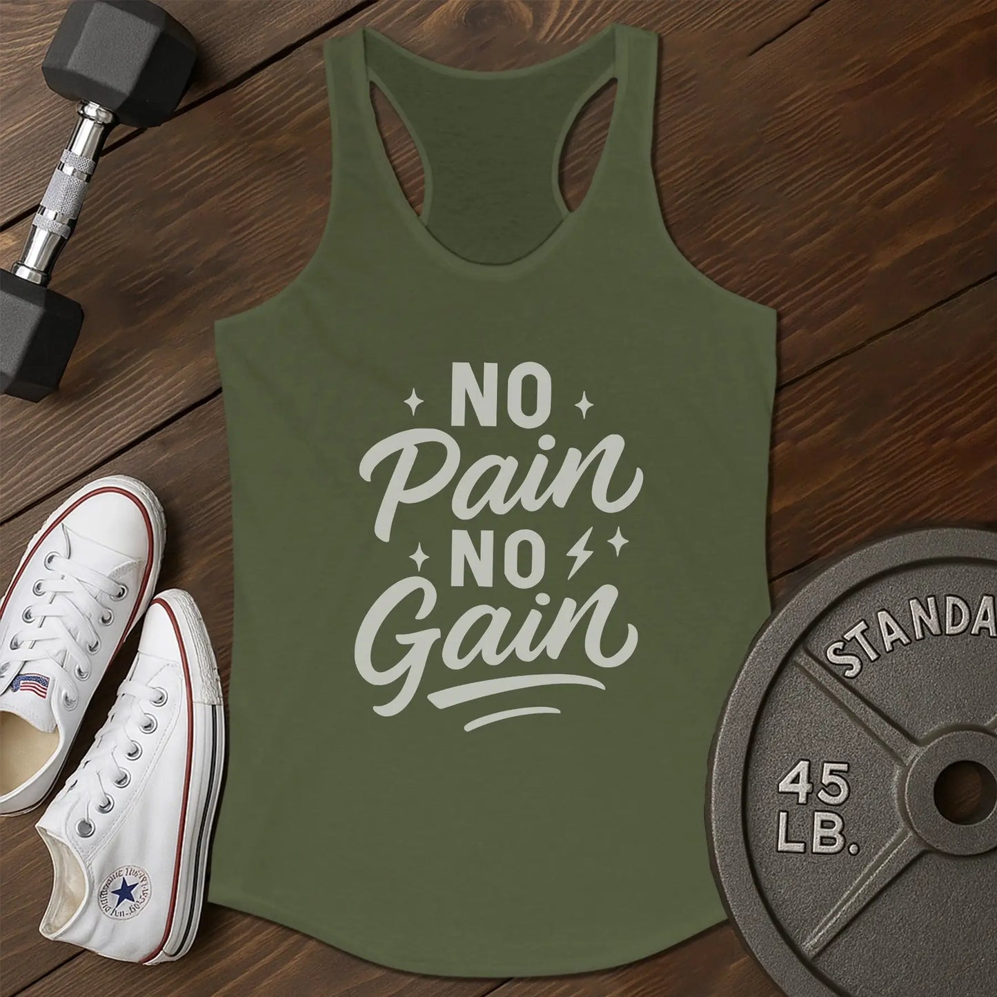 Pain Gain Ag Tank - green - Pain Gain AG tank Green.jpg