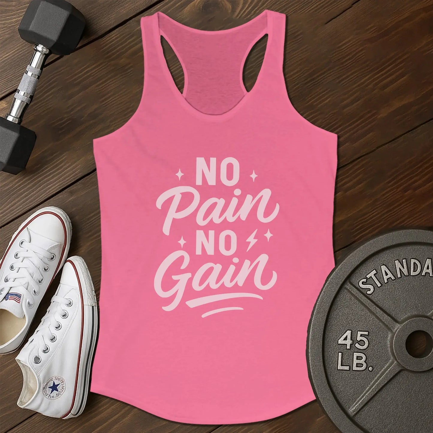Pain Gain Ag Tank - pink - Pain Gain AG tank Pink.jpg