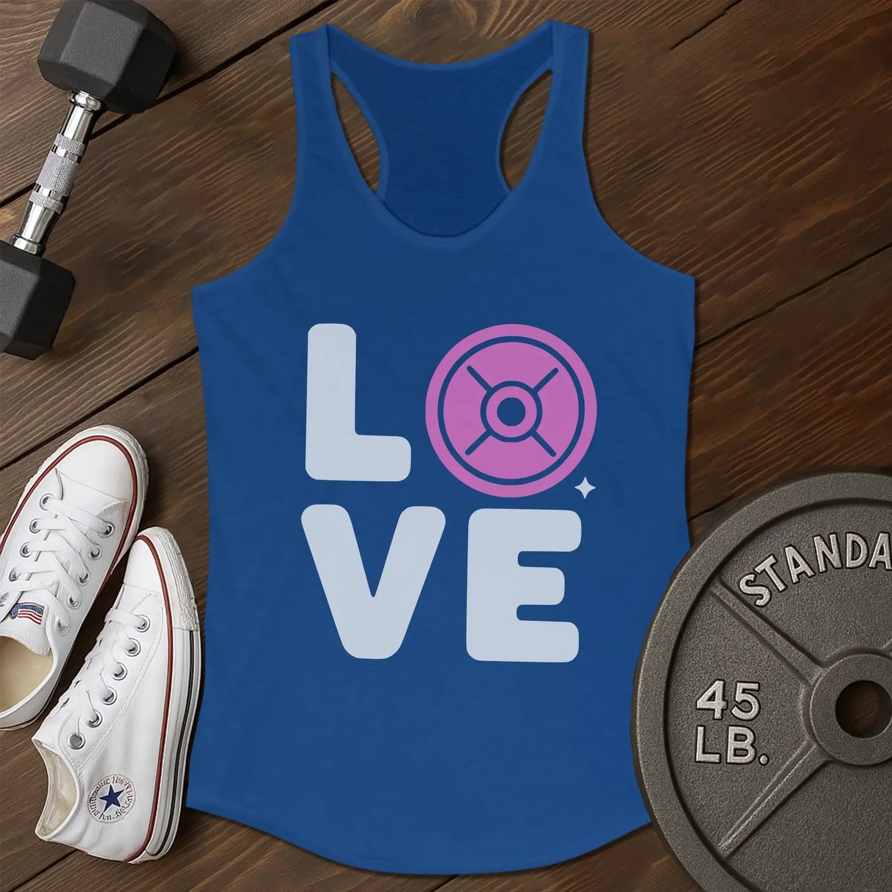 Pink love at Tank - blue - Pink Love AT tank Blue.jpg