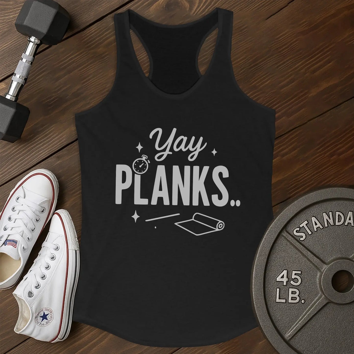 Plank yay ao Tank - black - Plank Yay AO tank Black.jpg