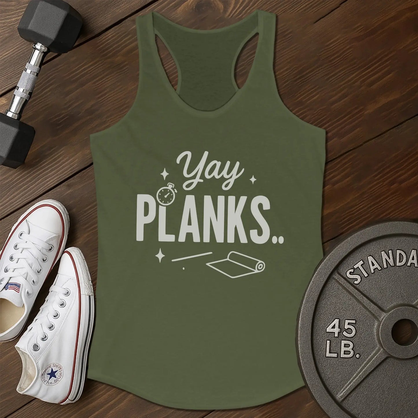 Plank yay ao Tank - green - Plank Yay AO tank Green.jpg