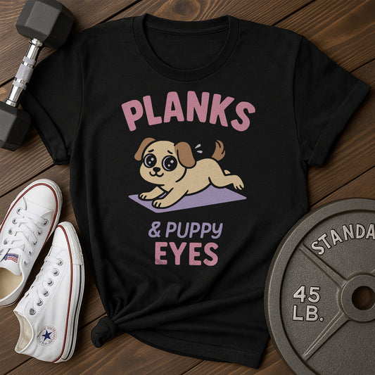 Planks & Puppy Ab T-Shirt