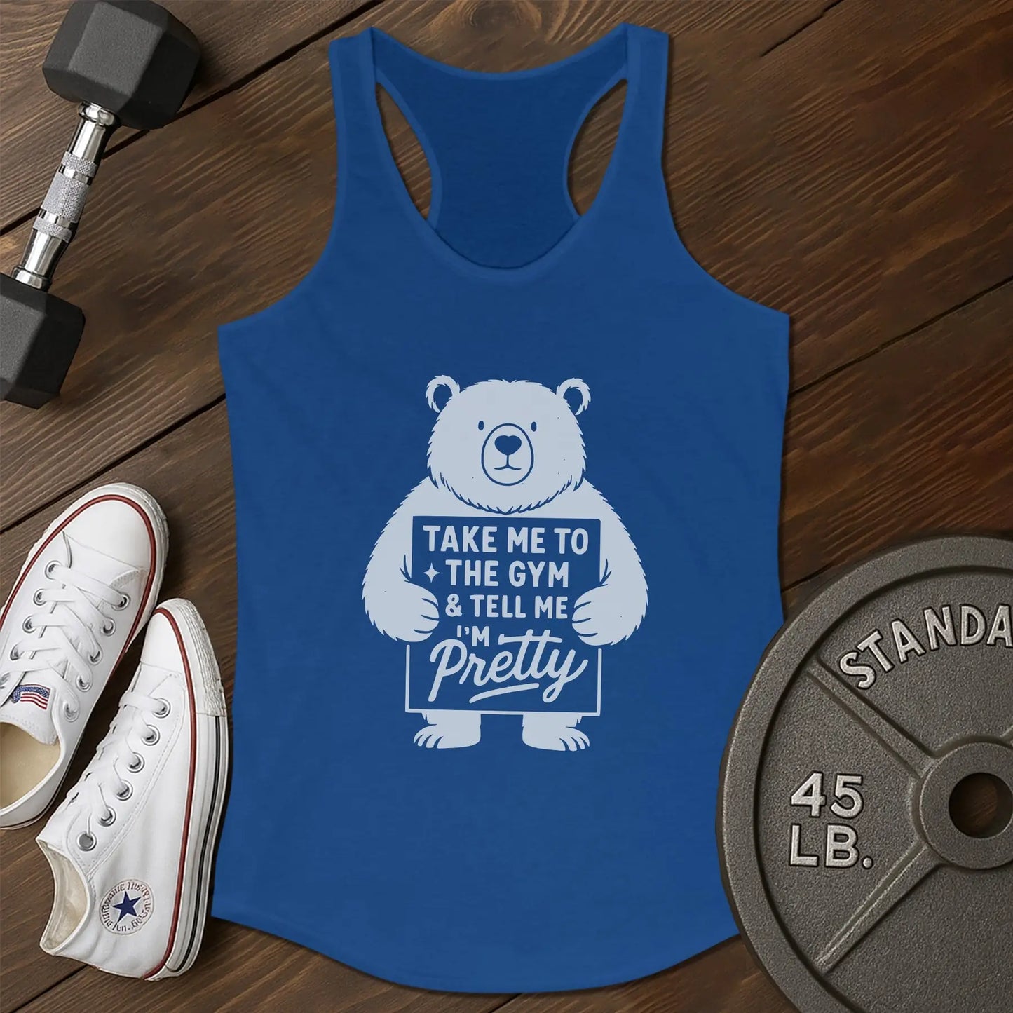 Pretty gym au Tank - blue - Pretty Gym AU tank Blue.jpg