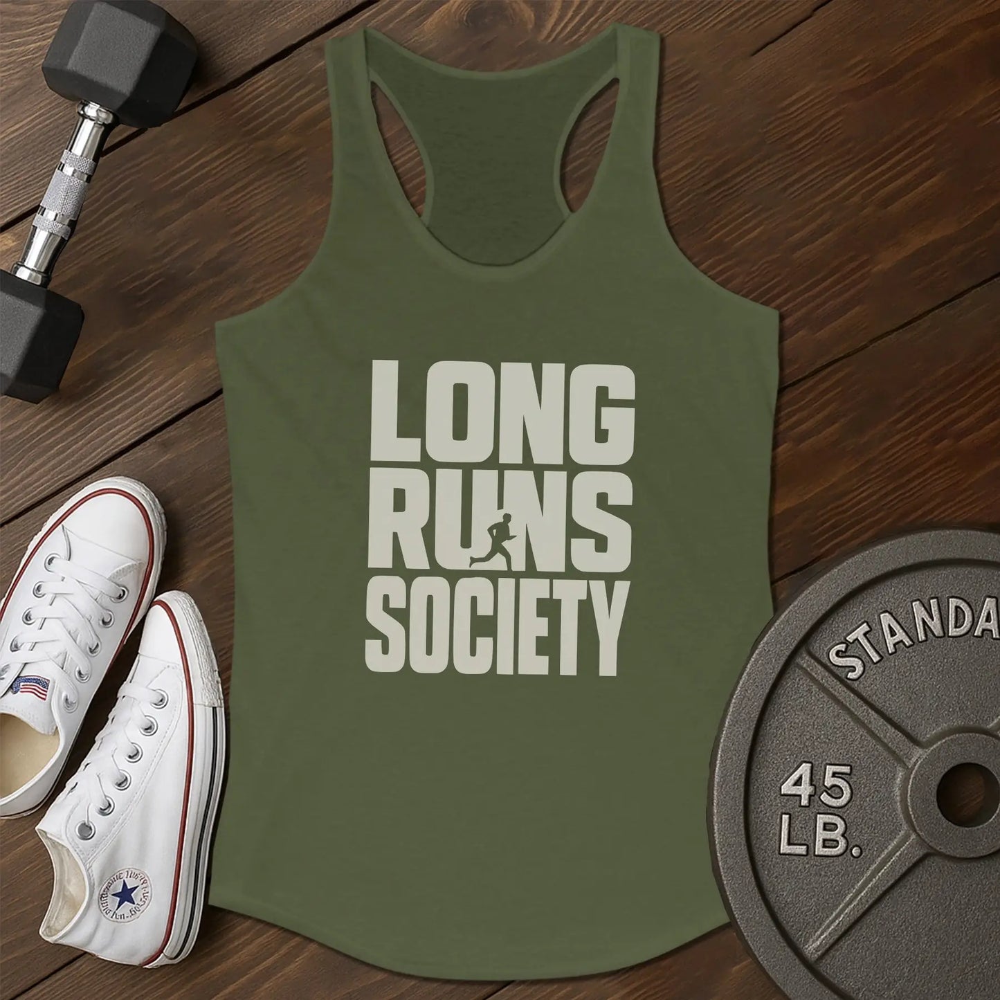 Run society ao Tank - green - Run Society AO tank Green.jpg