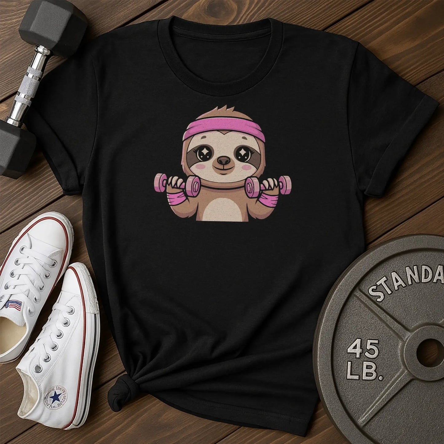 Sloth lifter av T-Shirt - black - Sloth Lifter AV Black.jpg