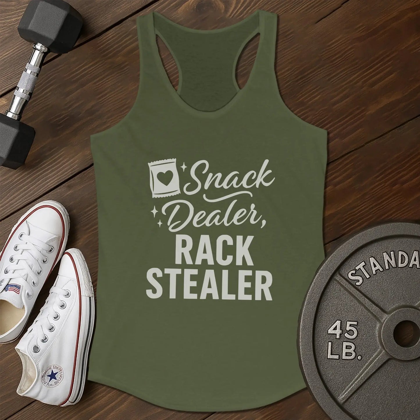Snack stealer an Tank - green - Snack Stealer AN tank Green.jpg