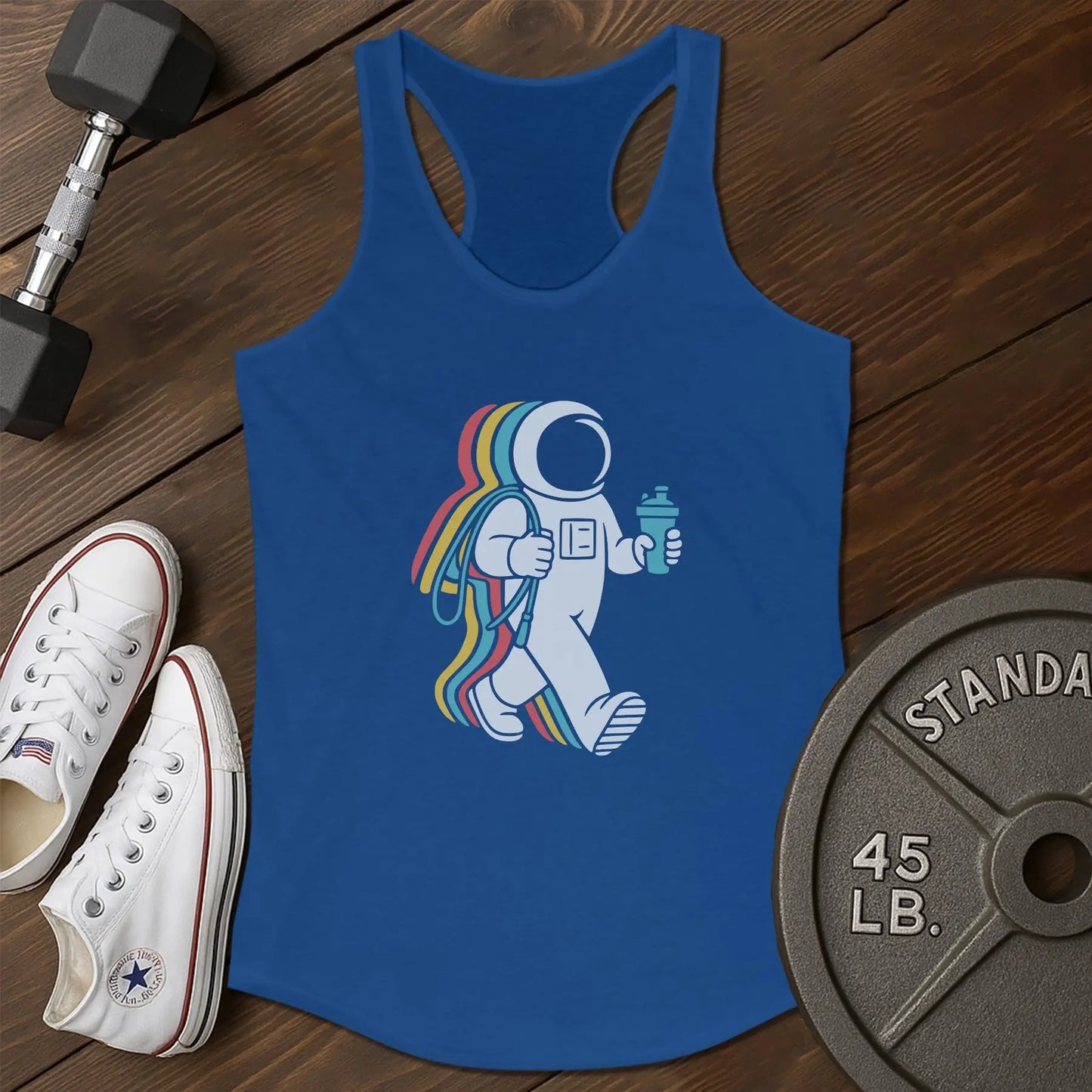 Space stroll au Tank - blue - Space Stroll AU tank Blue.jpg