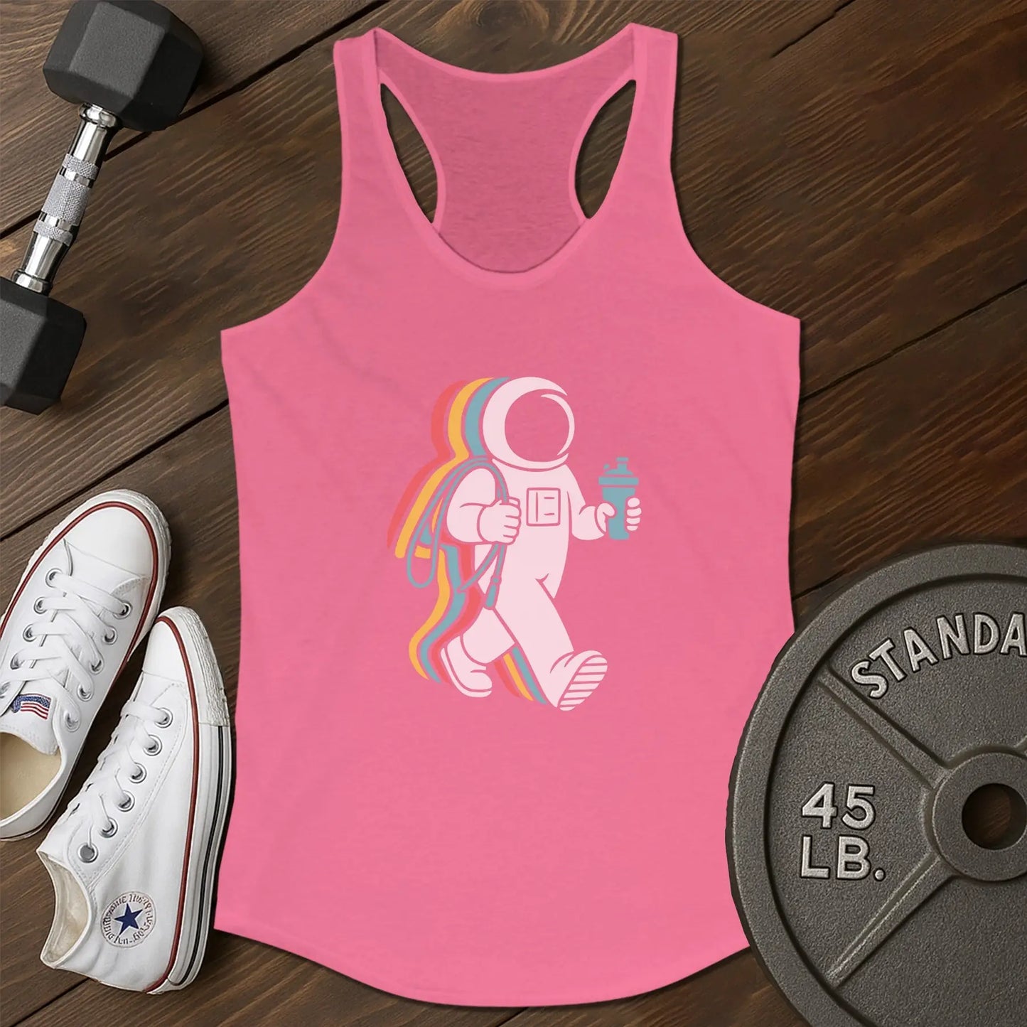 Space stroll au Tank - pink - Space Stroll AU tank Pink.jpg
